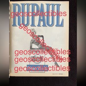 Frontiers Magazine The Nations Gay Magazine RUPAUL Full Page Ad 1/29/93-2/12/93